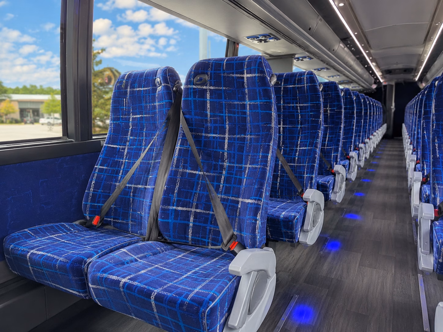 schenectady charter bus rental interior