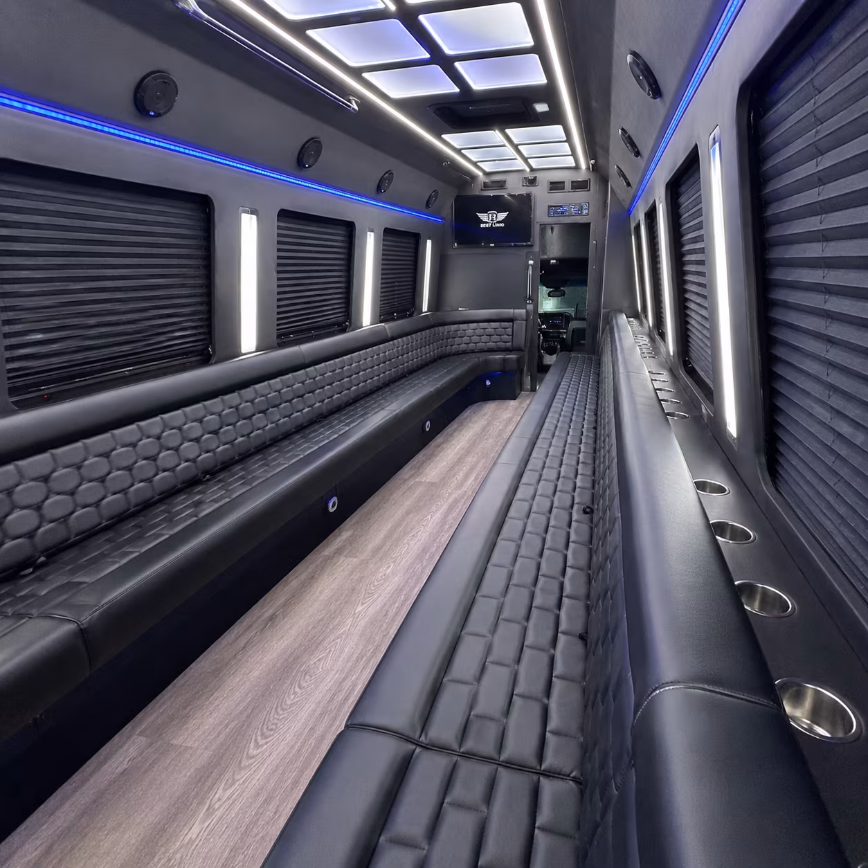 schenectady party bus rental interior